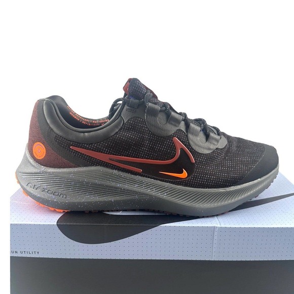 Nike Zoom Winflo 8 Shield Black Bronze Eclipse Weatherized Men's 13 DC3727-200 - Picture 1 of 15